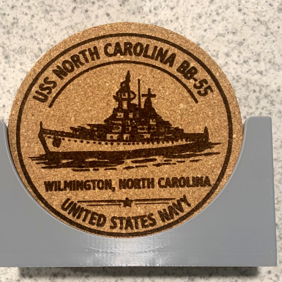 US Navy battleship coaster set